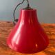 Red metal bell pendant from the 80s