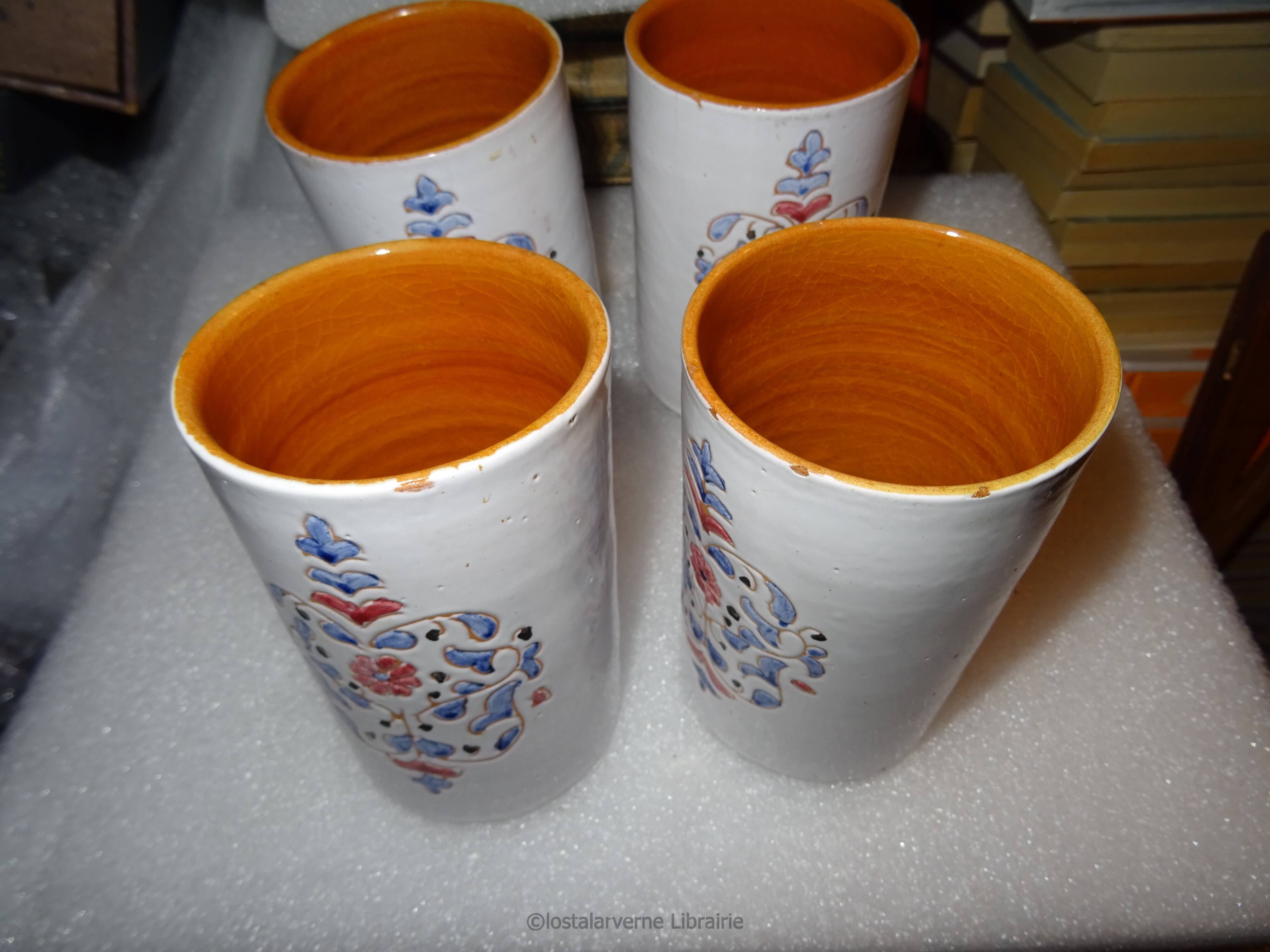 Orangeade service - pottery morocco ghrib salted - uncommon