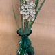 Lagoon blue blown glass vase type murano