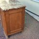 Small Buffet Commode Solid wood 4 drawer - Red marble - 1950