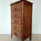 Rustic chic 5-drawer chest of drawers in solid wood
