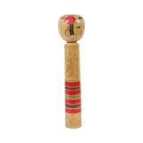 Large Kokeshi Doll XL Size Hand Painted Wood Japan Showa 48cm