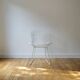 HARRY BERTOIA for KNOLL - White metal "wire" chair