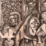E.Poe XXe book cover study table