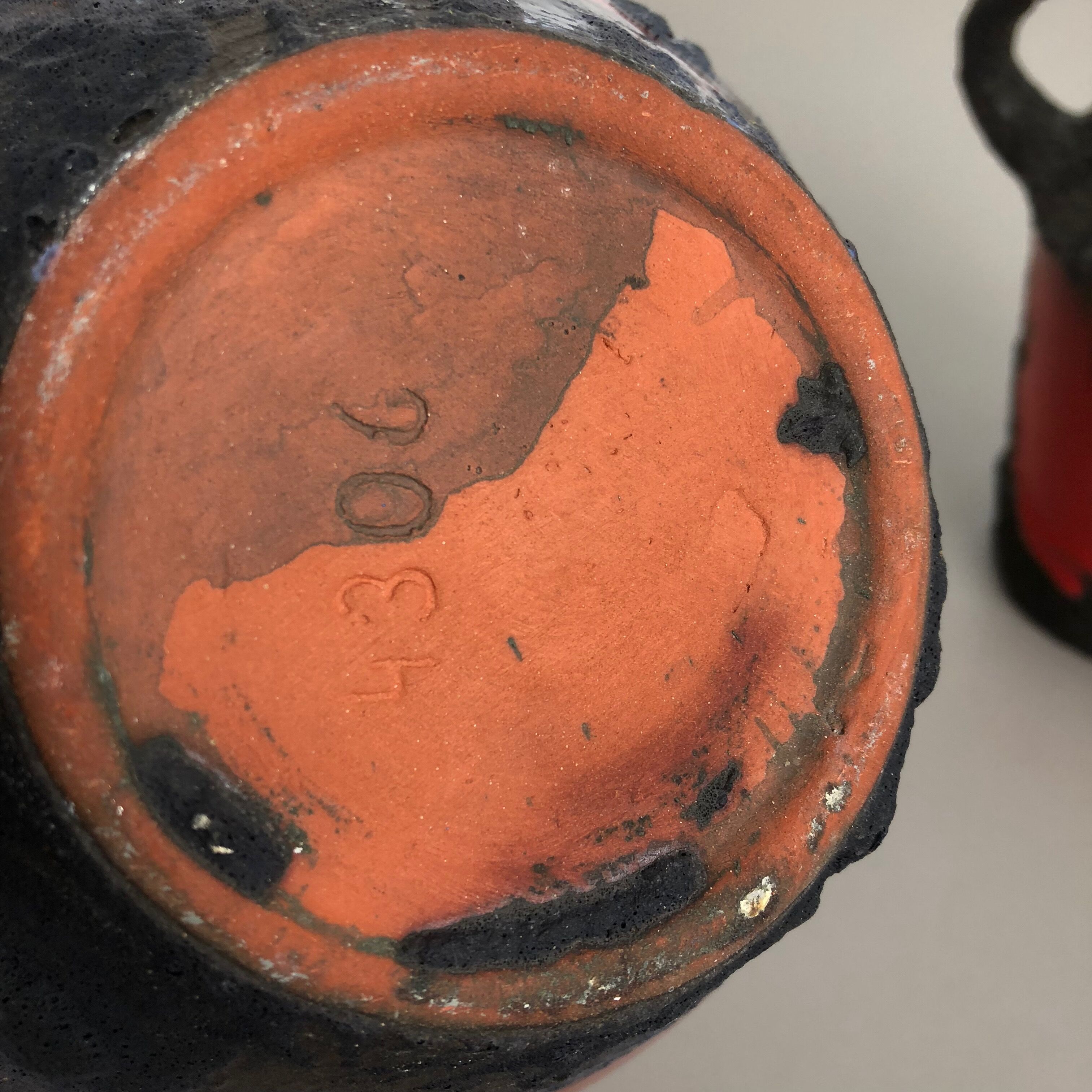 Set of 2 original ceramic studio pottery vase by Marei Ceramics, Germany, 1970