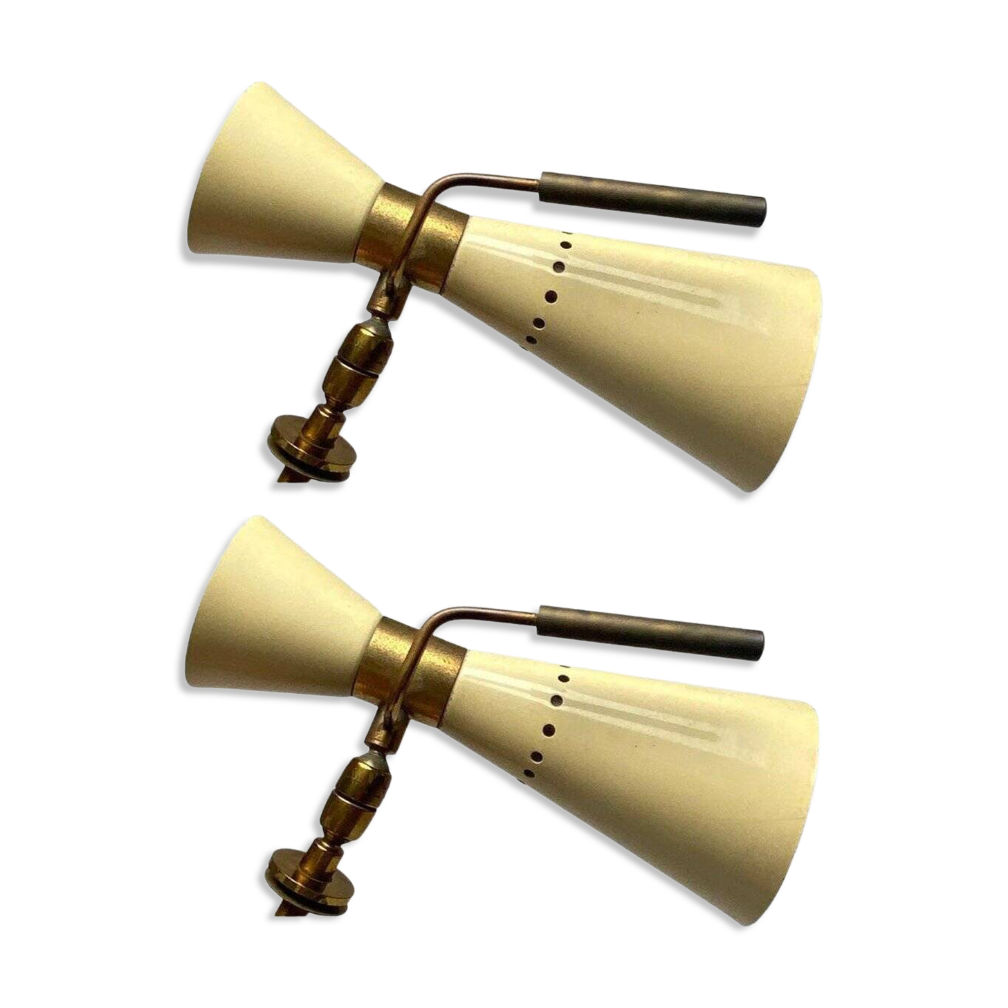 Italian Articulating Sconces, 1950s, Set of 2