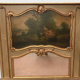 Louis XV style trumeau in patinated and gilded wood XX century