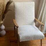 Vintage 70s boucle armchair