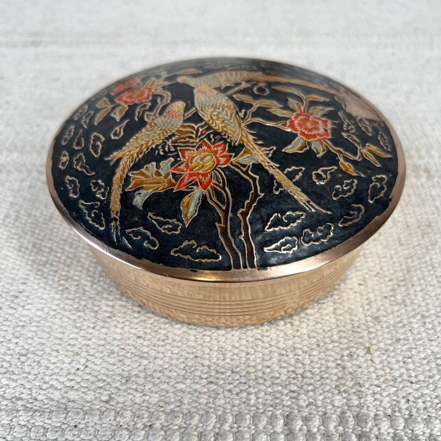 Parrots brass box
