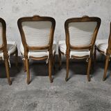 Set of 4 Louis XV style cabriolet chairs