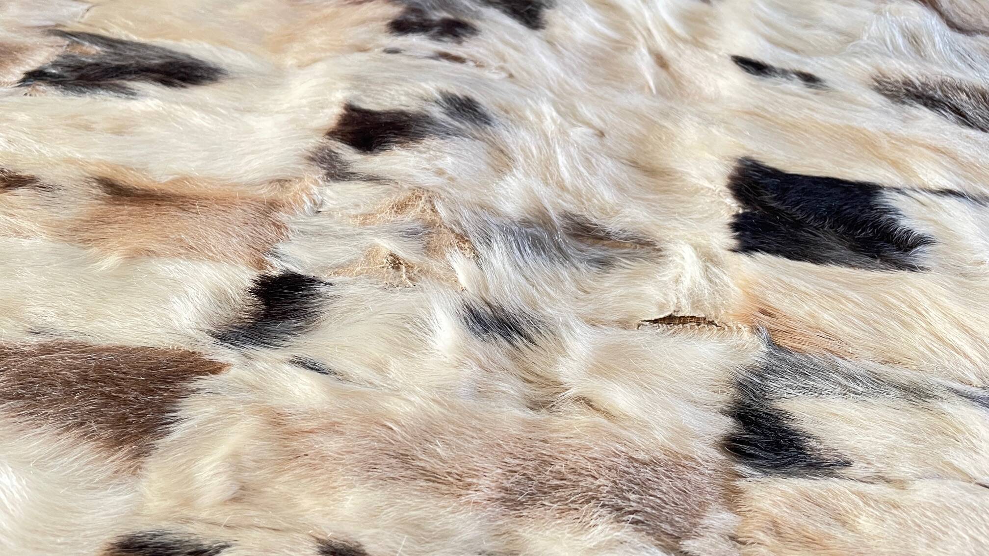 RUG Skin 1970s Beige-Brown - 56 x 107cm