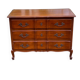 Louis XV crossbow commode in solid cherry wood from the 20th century.