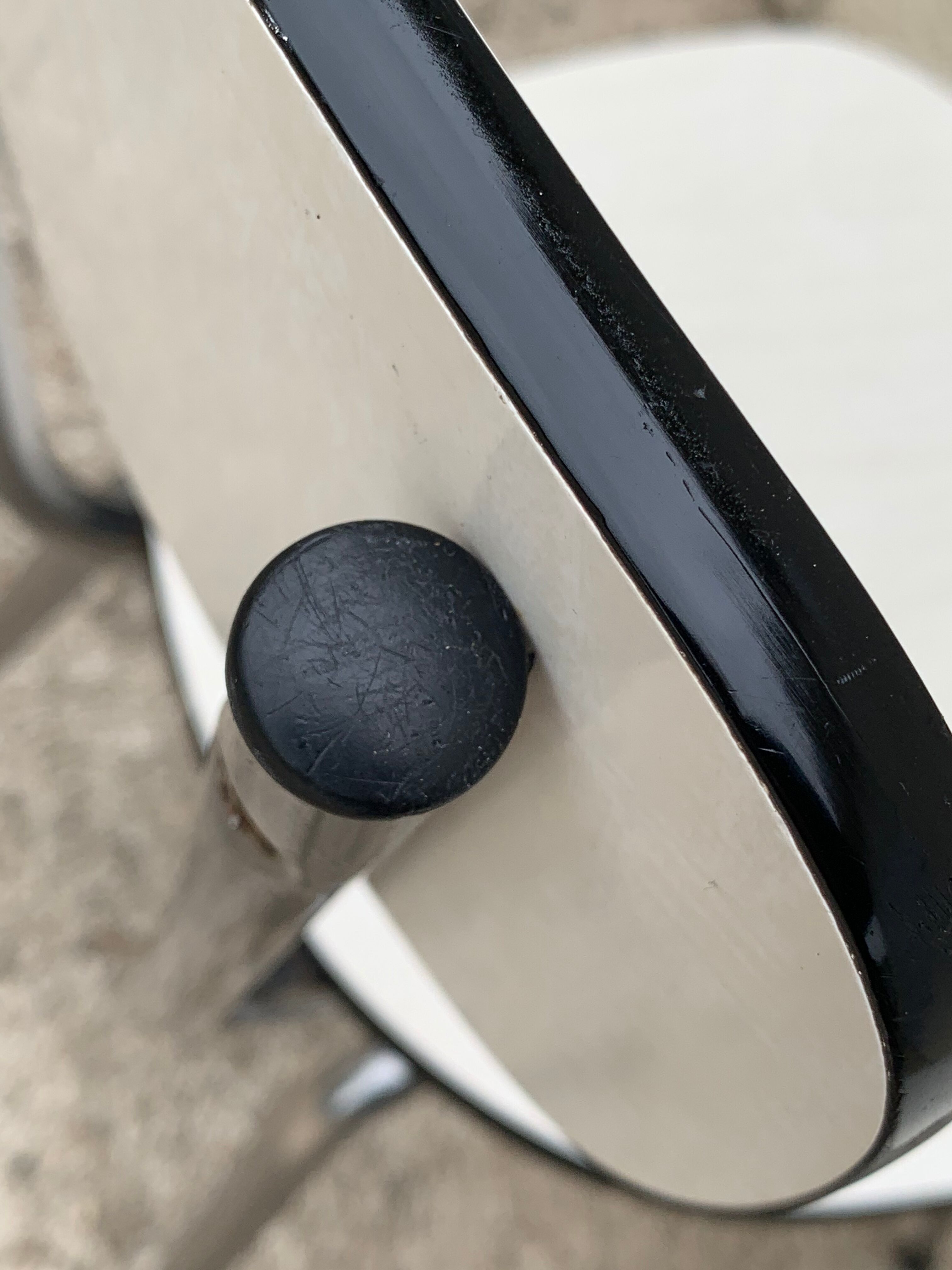 Formica chairs white compass feet