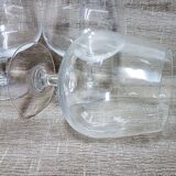 Set of 7 large wine glasses