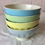Lot of 4 bowls of Sarreguemines 1950s