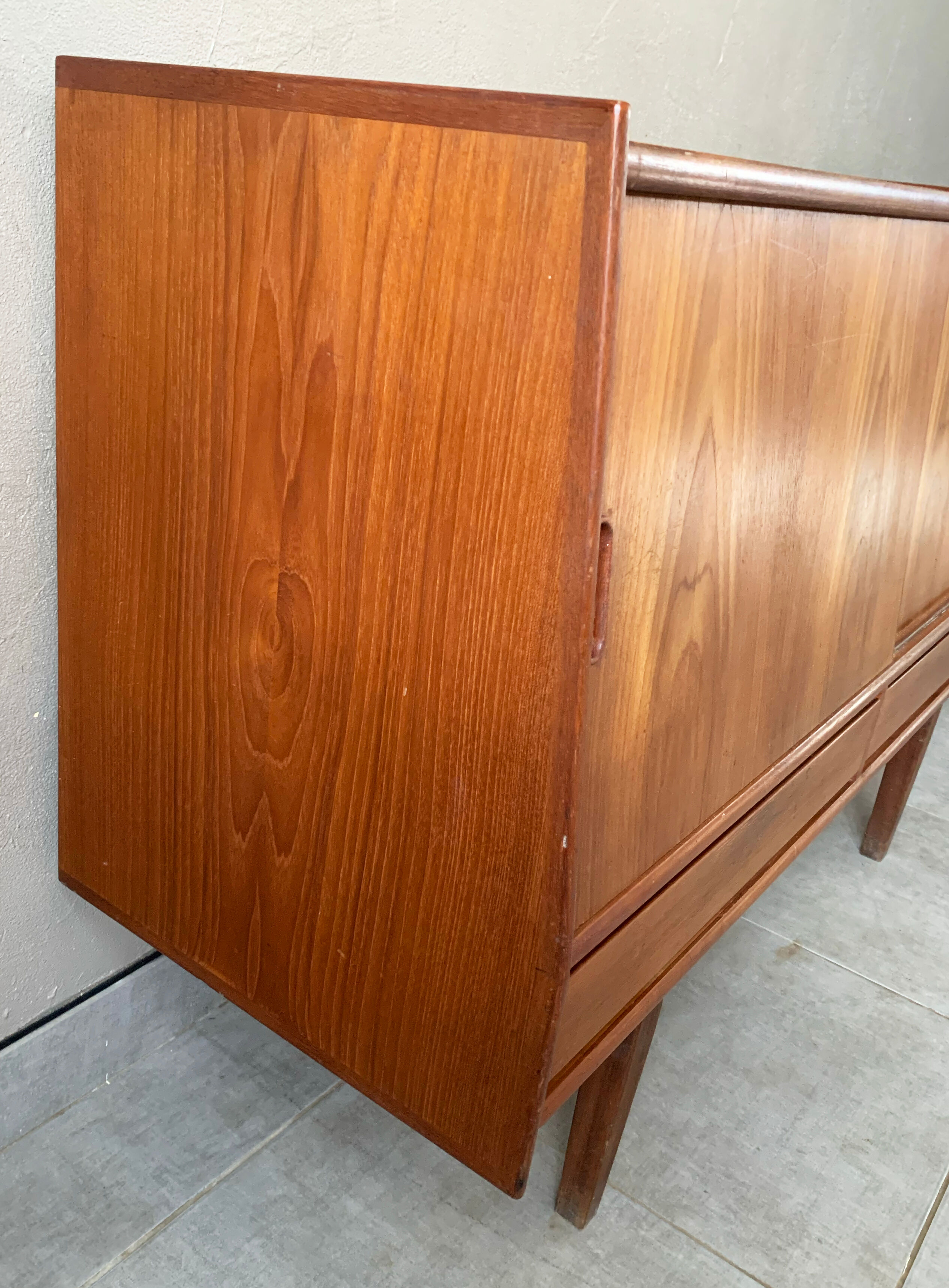 Danish vintage teak enfilade, 60s