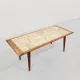 Italian Mid-Century Coffee Table with Mosaic Stone Top