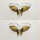 Set of 2 Smoked Glass Wall Lamps by J.T. Kalmar