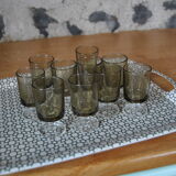 Set of 10 70s shot glasses