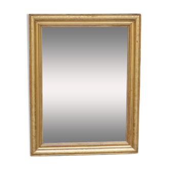 Beautiful antique fireplace mirror. Gold leaf gilding. 107 x 82 cm.