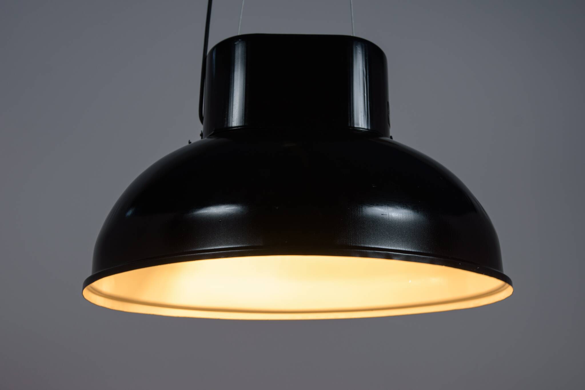 Large Industrial U-Boot Ceiling Lamp from Mesko, Poland, 1970s