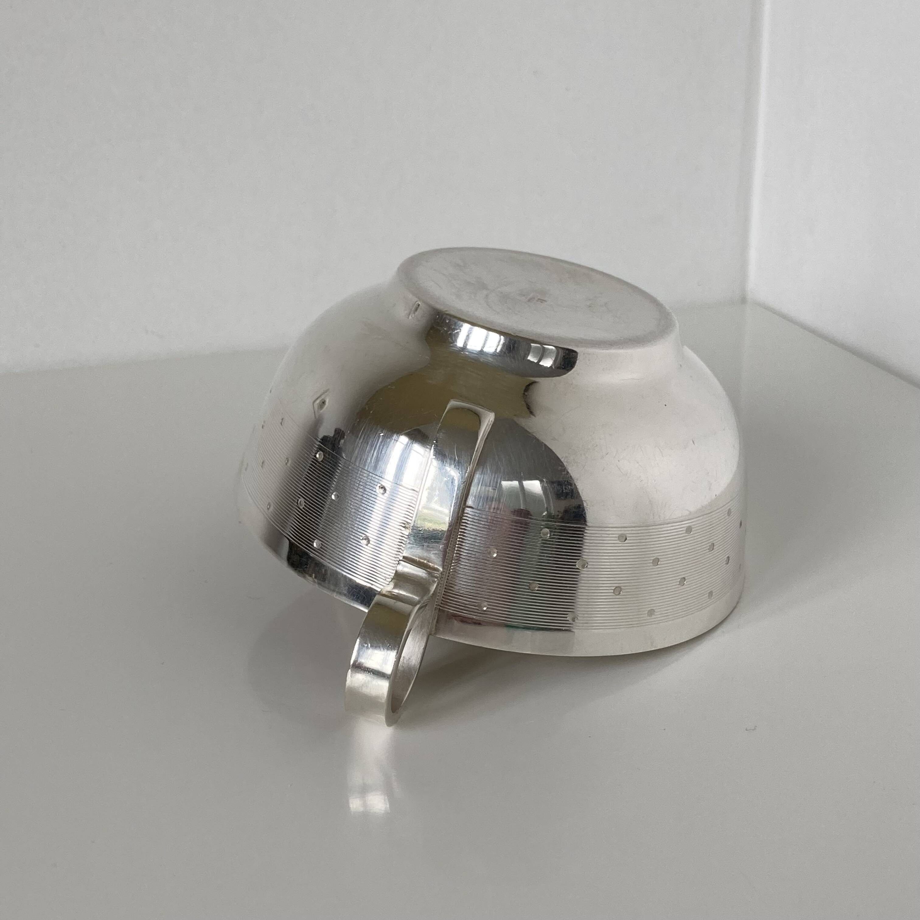 Beautiful vintage silver-plated wedding cup by Saint-Médard.
