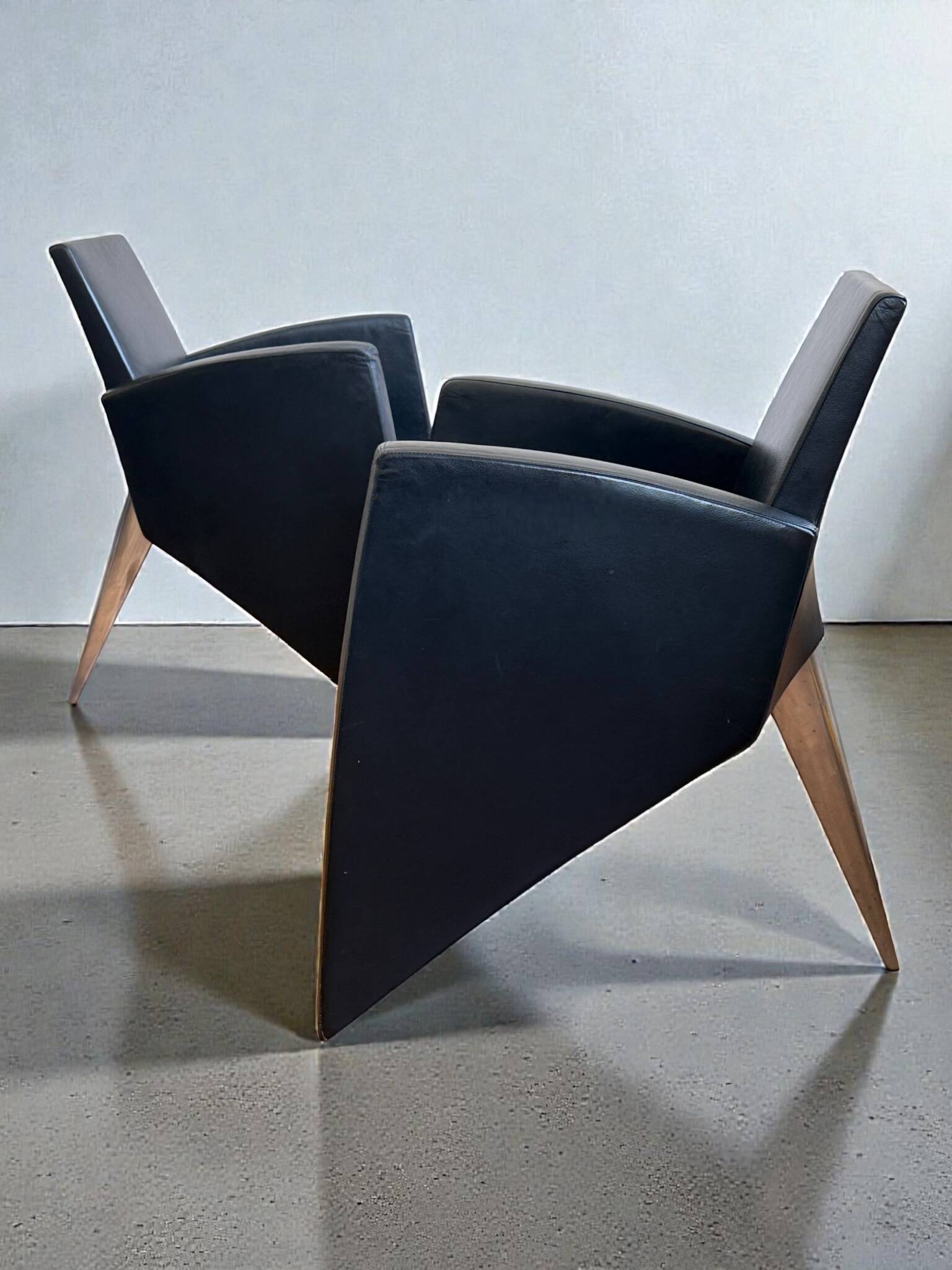 "J" armchairs by Philippe Starck for Aleph, 1989, set of 2
