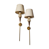Paire d'appliques Lunel 1958