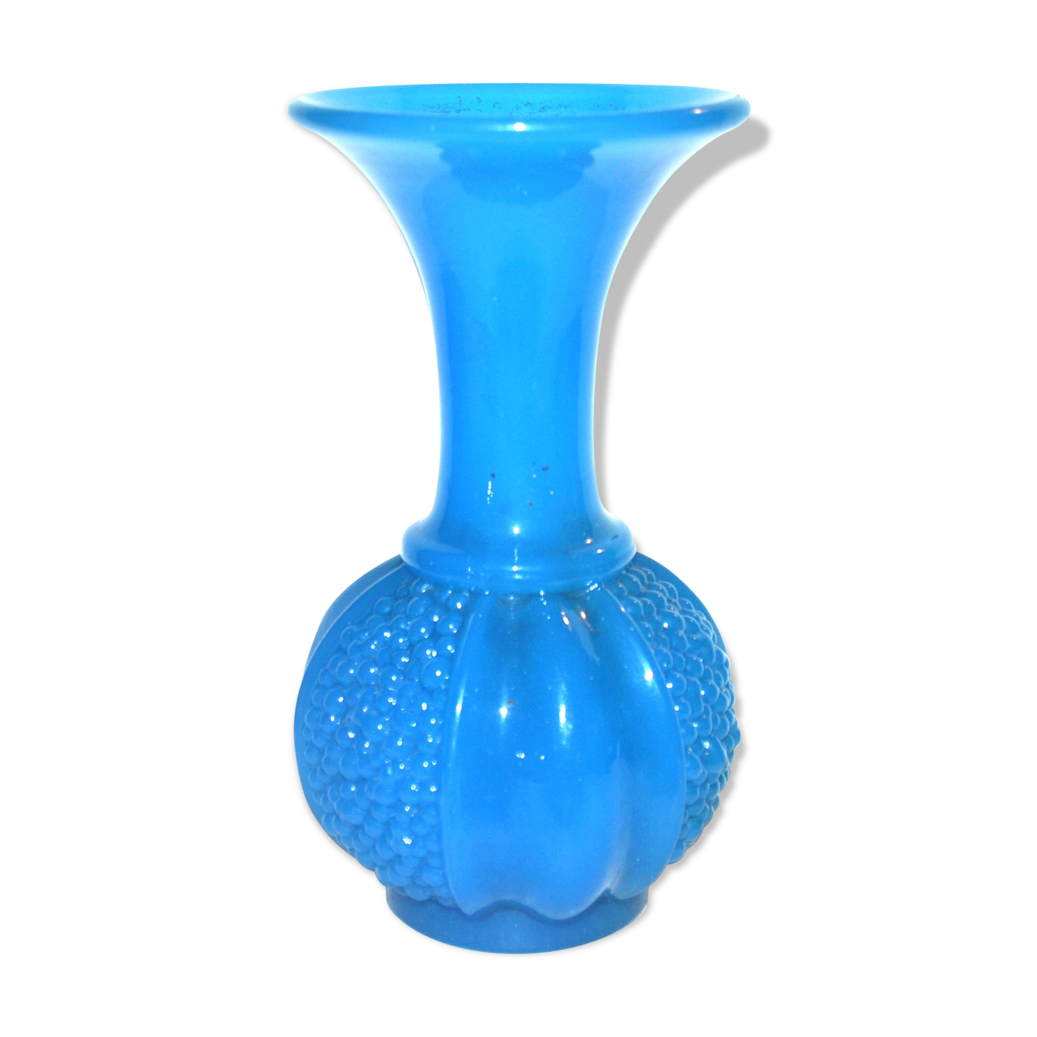 Saint-Louis vase granada in crystal opaline