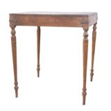 Burmese teak bridge game table