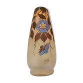 Old vase in colored glass