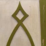 Double separation doors in 19th century patinated solid fir