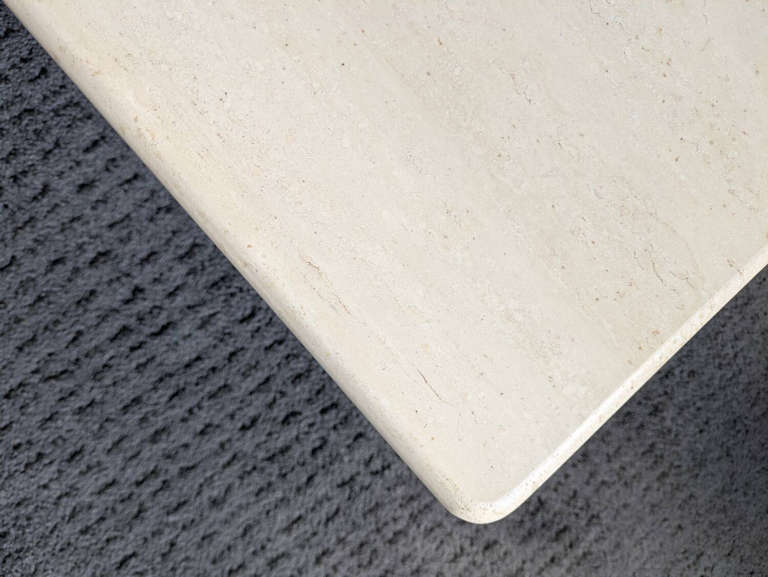 Vintage coffee table in travertine