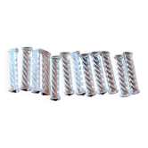12 vintage crystal knife rests