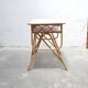 Bureau vintage en rotin