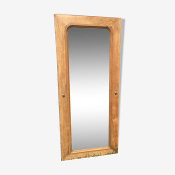 Beveled mirror oak frame