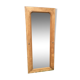 Beveled mirror oak frame