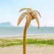 Lampadaire « cocotier/palmier » en rotin