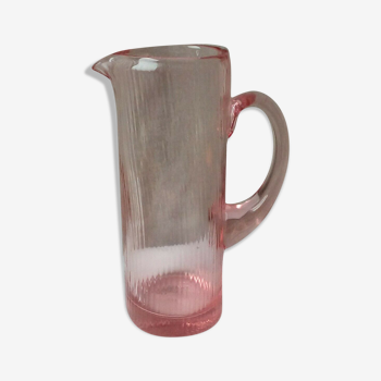 Orangeade decanter in the shape of a pink glass roller