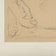 Sitting female nude, charocal drawing on paper, 62 x 62 cm
