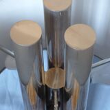 Vintage 1970s metal tubular lamp