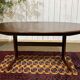 Oval GPlan table in mahogany from the 1970s with a butterfly extension.