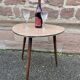 Table basse cocktail formica française vintage 1960 déco bohème