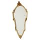 Miroir cranté en or classique Deknudt, biseauté, style Louis XVI, 94 cm
