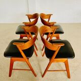Chaises vintage danoises Kai Kristiansen modèle 32 pour Schou Andersens Møbelabrik
