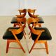 Danish vintage Kai Kristiansen model 32 chairs for Schou Andersens Møbelabrik