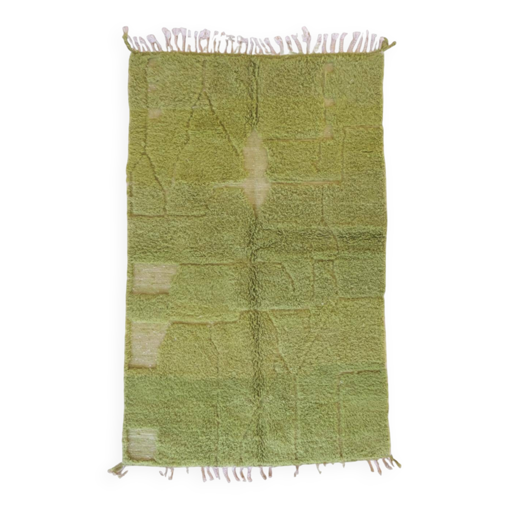 Contemporary Green Rug - 240 x 150 cm