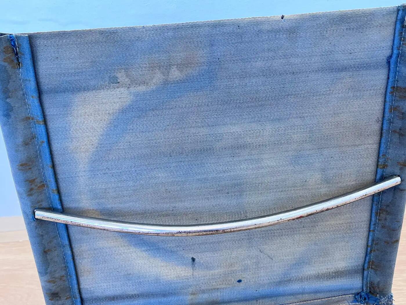 Chrome Bauhaus stool Thonet B8 by Marcel Breuer, 1930 'Eisengarn'