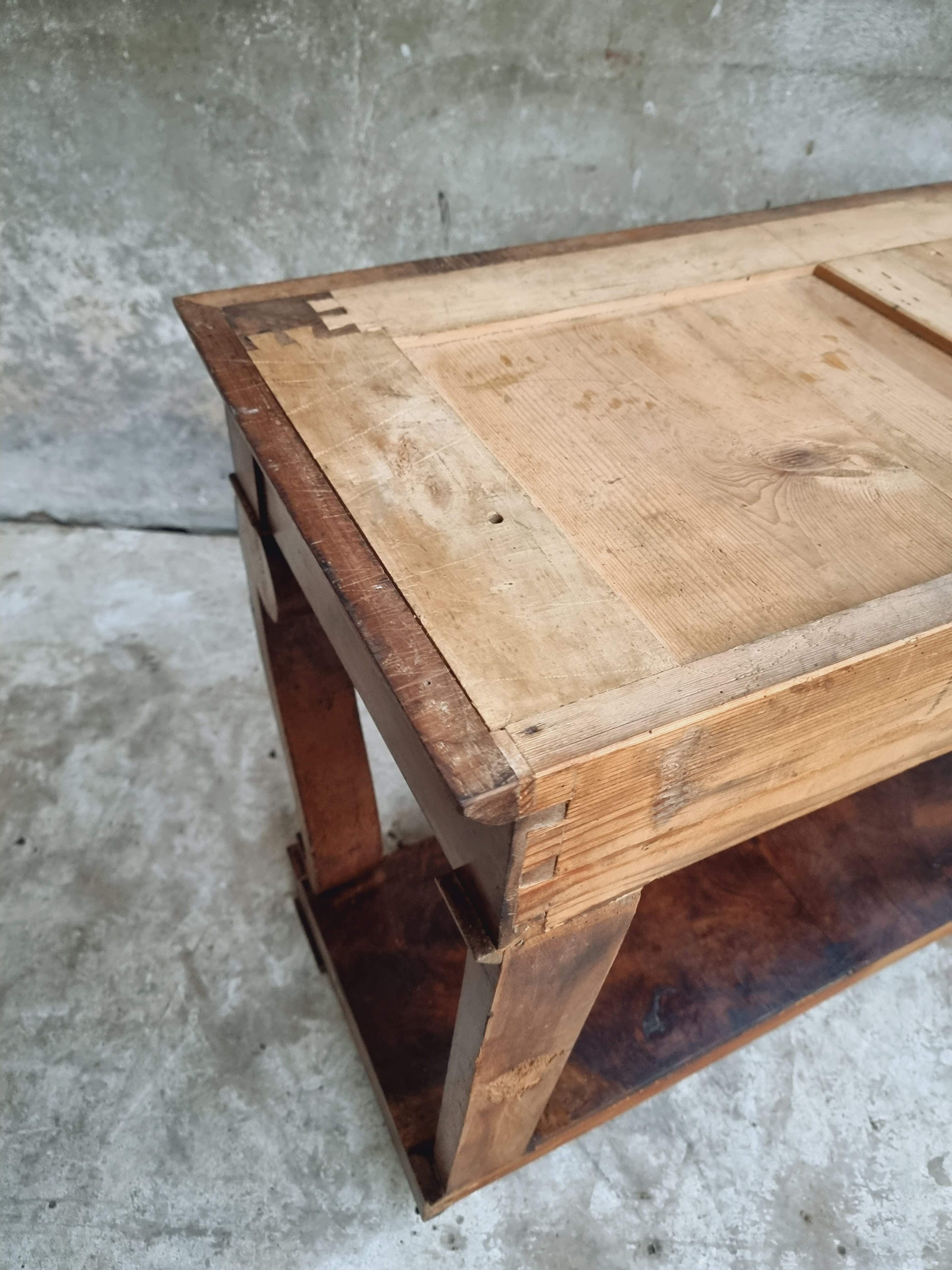 Antique side table trumeau or console table mahogany