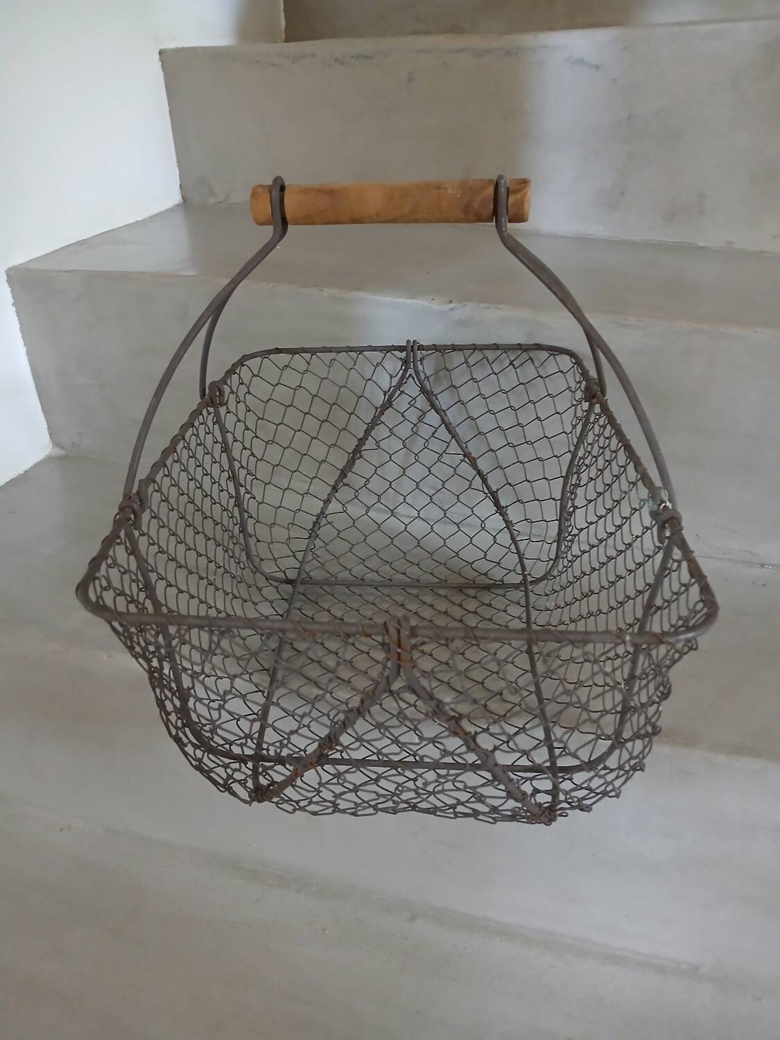 Old metal basket